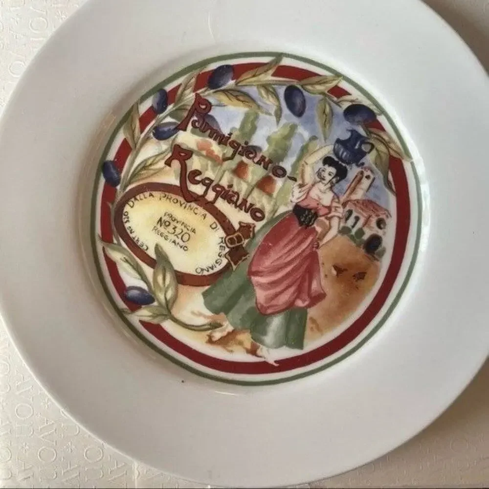 Restoration Hardware Italian Cheese Appetizer Plate Tuscany Decor